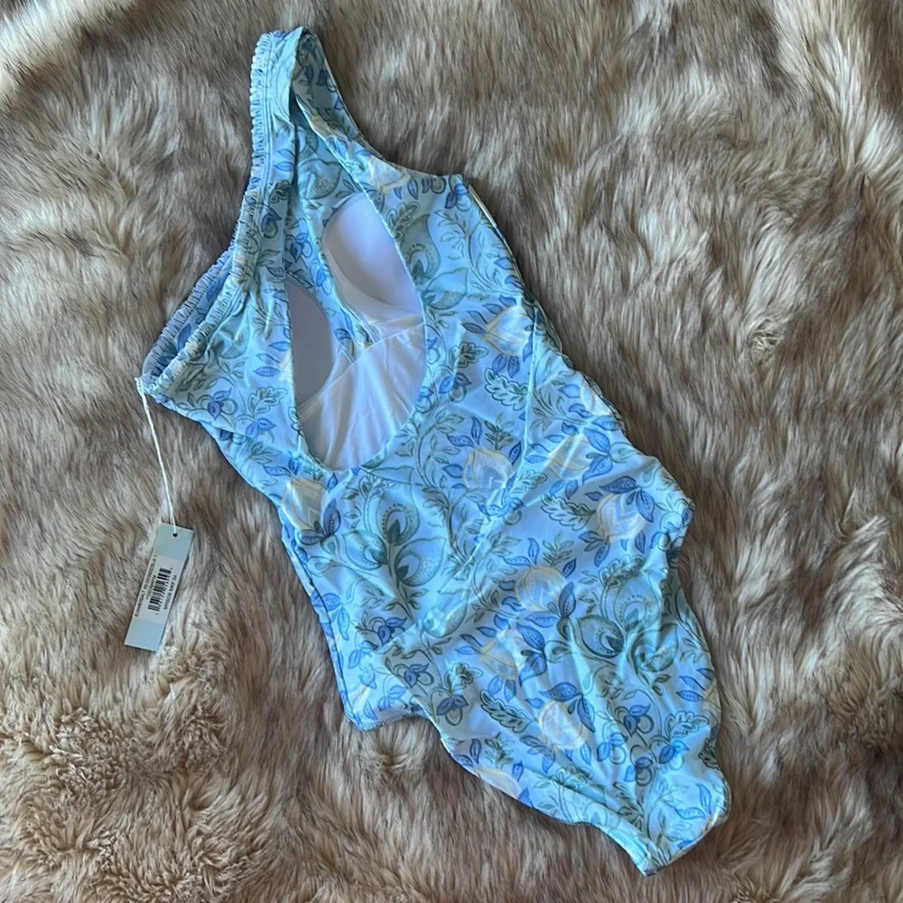 Summersalt Mini-Ruffle Ruched Swimsuit/Headband/Scrunchie/Bag Set - Picture 10 of 16